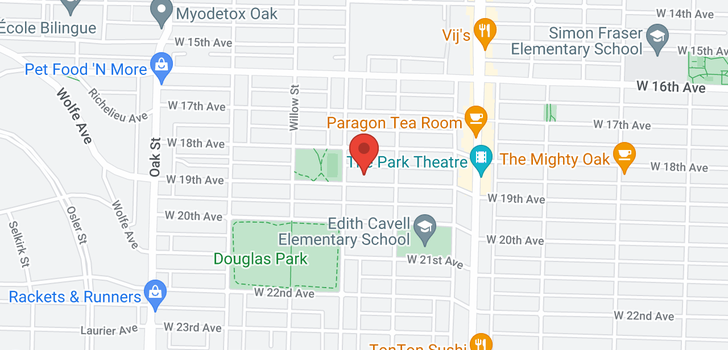 map of 683 W 19TH AVENUE